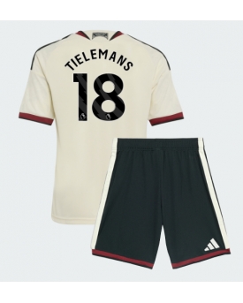 Billige Fotballdrakt Manchester United Youri Tielemans #18 Replika Tredjedraktsett Barn 2026-27 Kortermet (med bukser)